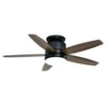 thumbnail image 1 of Armon Black Flush Mount 44-in. Ceiling Fan with LED Light Kit and Remote, 1 of 7
