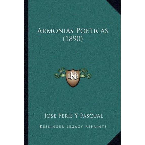 Armonias Poeticas (1890) Paperback