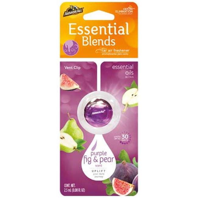 Armor All 18950 Vent Clip Essential Blends Airfreshner, Purple Fig & Pear