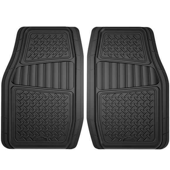 Armor All 2 Piece All-Weather Rubber Truck Floor Mats Black, 78830WDC