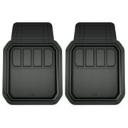 Armor All 2 Piece Universal Rubber Deep Tray Floor Mats, Black 79987WDC