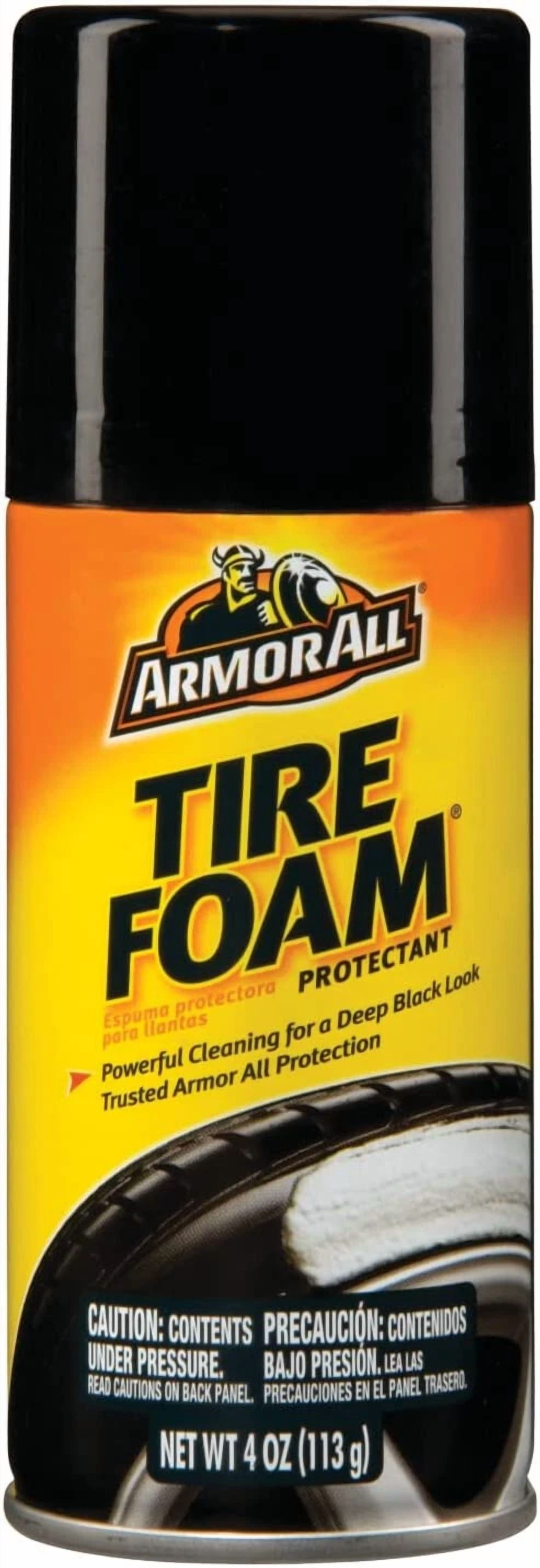 Armor All 3-Pack Car Tire Foam Spray, Tire Cleaner Foam For Restoring Color
