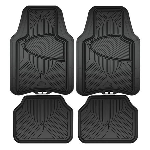 Armor All 4 Piece Black All-Season Trim-to-Fit Floor Mats, 78846WDC