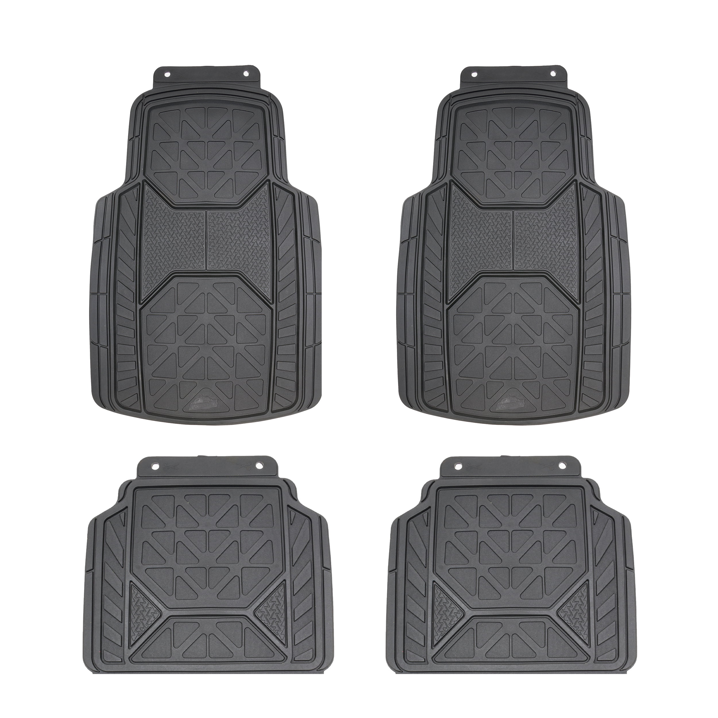 Armor All 4-Piece Rubber Trim-to-Fit Floor Mats Black, 79960DCWDI 