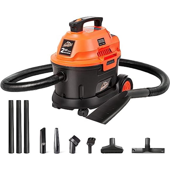 Armor All AA255W Wet/Dry Utility Vac 2.5 Gallon, 2.5-Gallon, Orange/Black