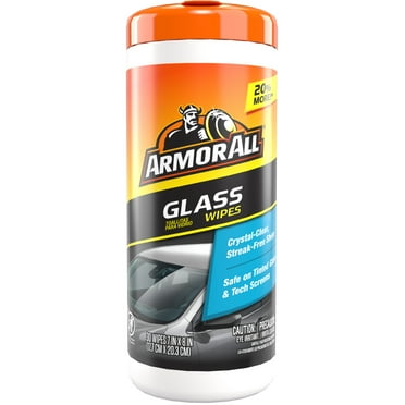 Armor All Automotive Ammonia Free Glass Cleaner Wipes, 30 Count