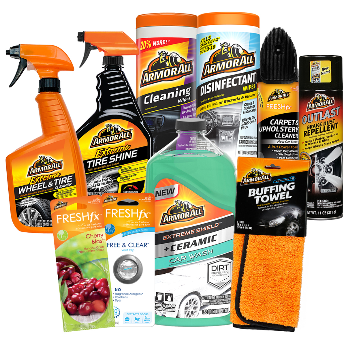 Armor All Car Care Cleaning and Wash Kit (10 Pieces) - image 1 of 11