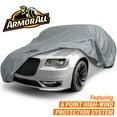 thumbnail image 1 of Armor All Car Cover, Heavy Duty All Weather Protection, Fits Sedan Length up to 228", Grey, 1 of 7