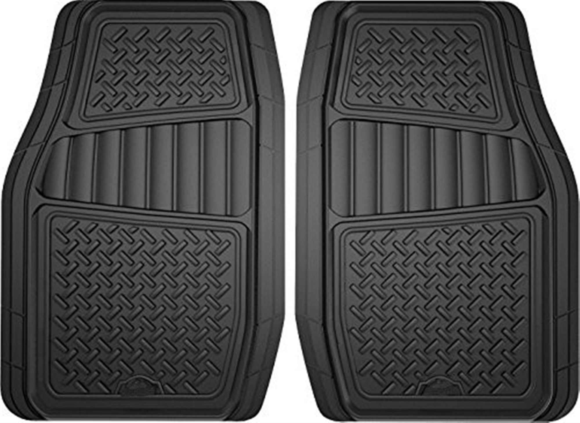 Armor All Custom Access 78831 2 Piece Grey All Season Truck SUV Rubber Floor Mat