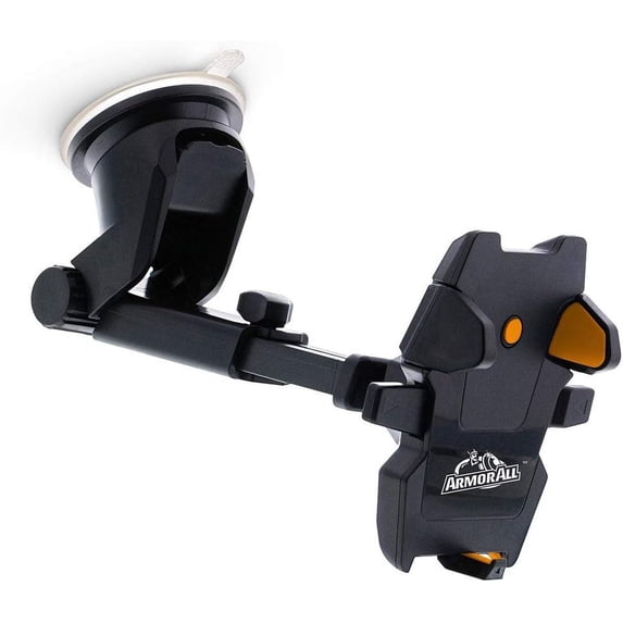Armor All Dashboard and Windshield Suction Car Mount with 6 in Extendable Arm