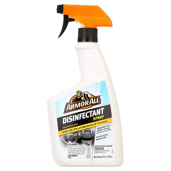Armor All Disinfectant Spray - 24 OZ Bottle, Spray Disinfectant for Interior Automotive Surfaces