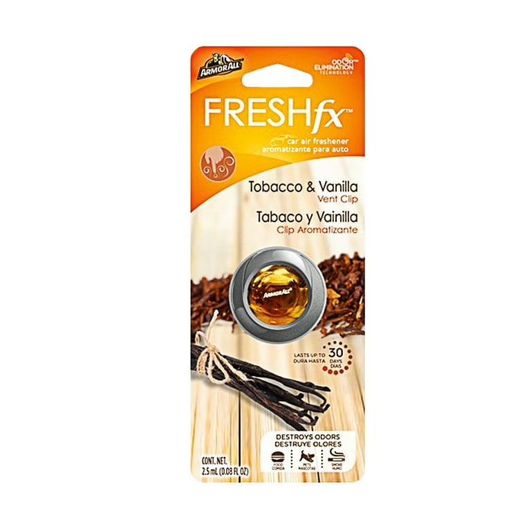 Armor All FRESHfx Car Air Freshener Vent Clip (Tobacco & Vanilla