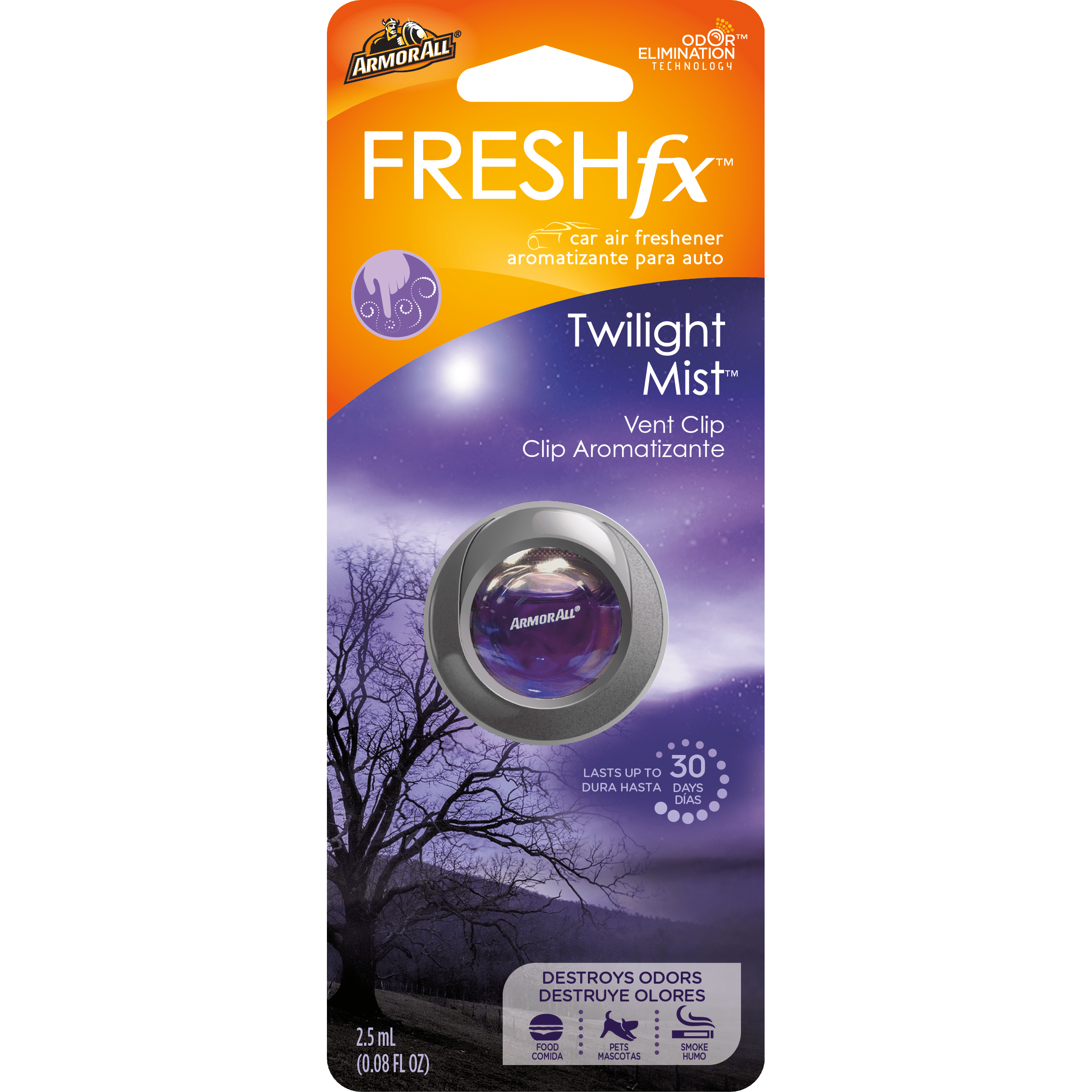 Armor All® FRESHfx™ Car Air Freshener Vent Clip – Twilight Mist™ (0.08 fluid ounces)