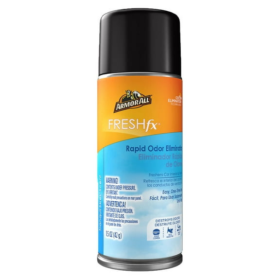 Armor All Fresh FX Car Odor Eliminator Spray,  Car Air Freshener Spray, Tranquil Skies Scent, 1.5 Oz, Pack of 6