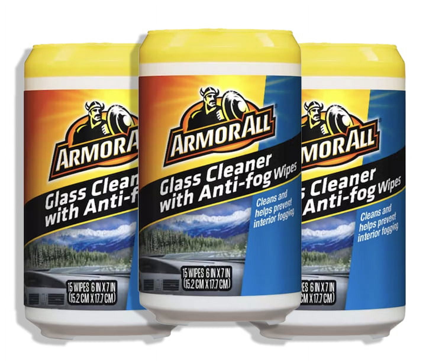 Armor All Clean-Up Wipes - Car Interior Cleaning Wipes, Convenient and  Effective Car Cleaning Wipes, 15 Wipes, 6 Pack