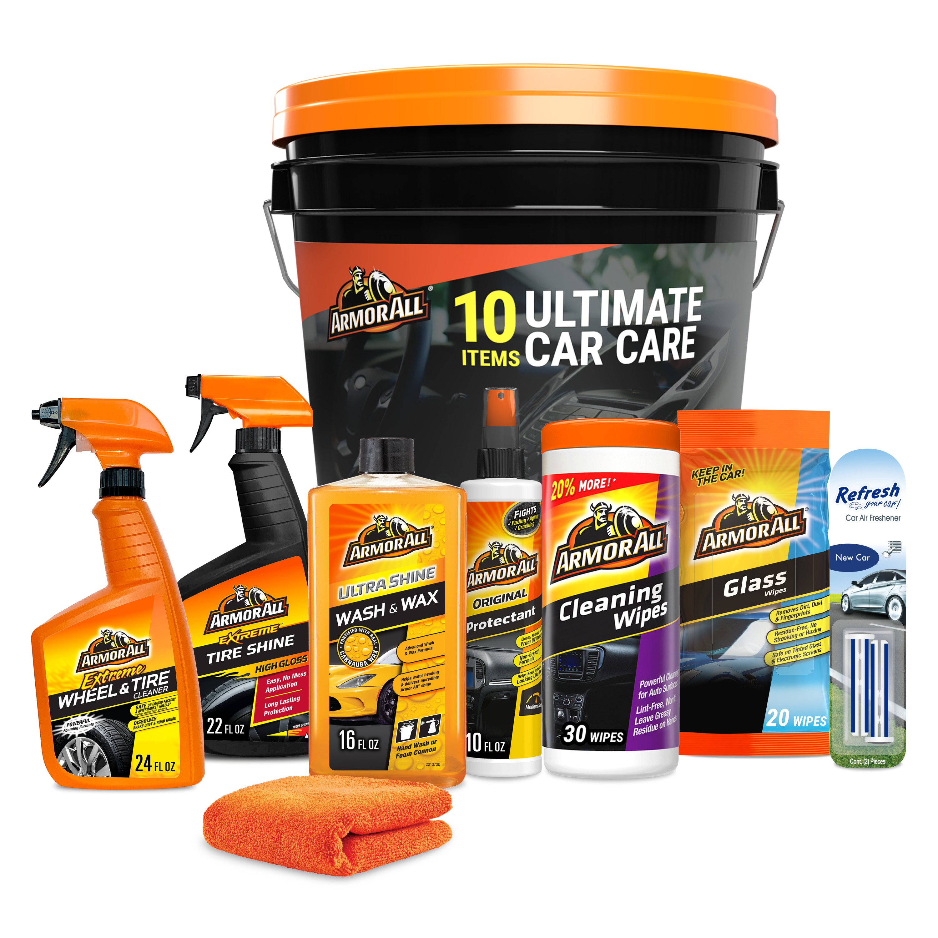 Armor All Holiday Car Cleaning Kit, 10-Piece Holiday Gift Set - image 1 of 10