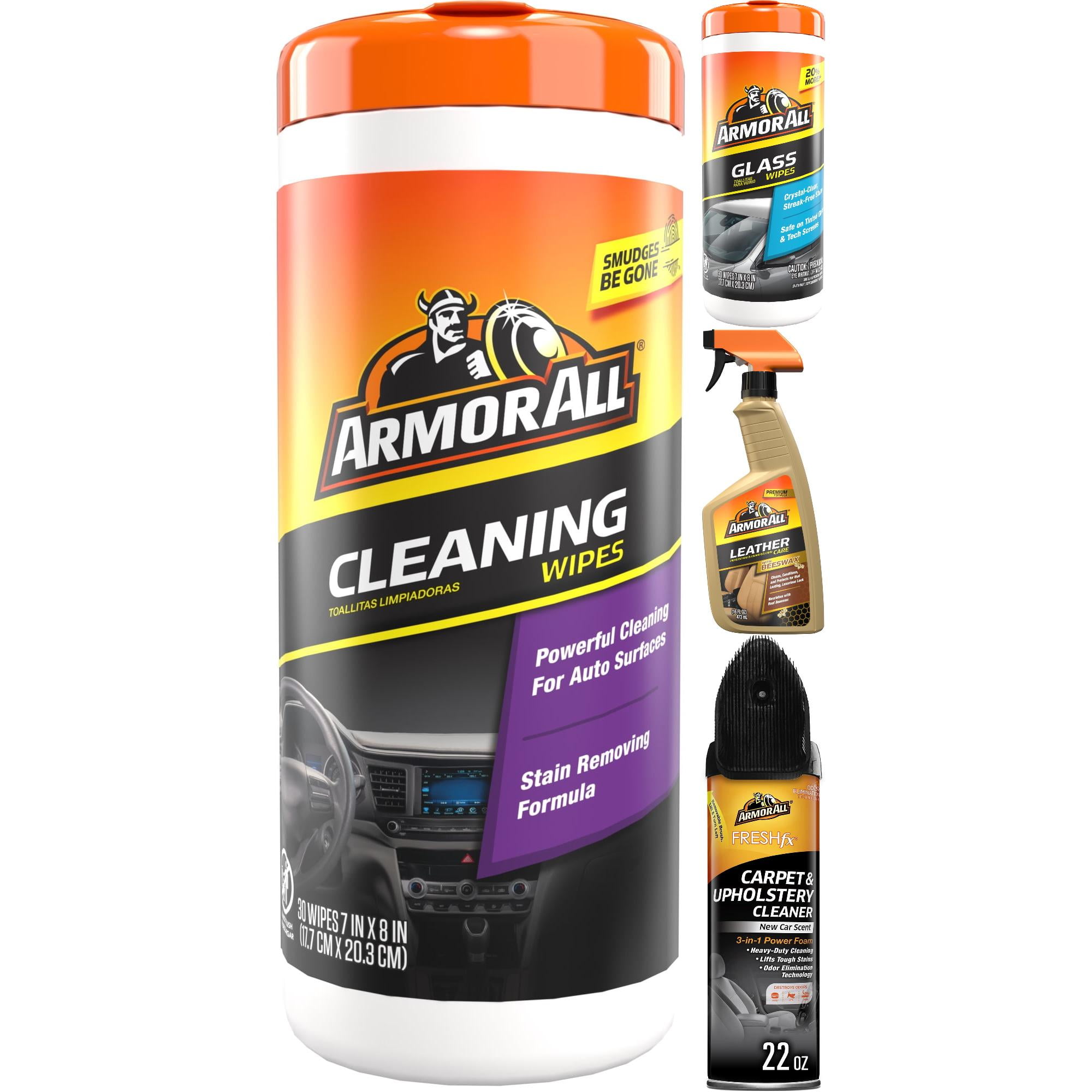 Armor All Interior Car Cleaning Kit for Pet Messes, 4-Piece Bundle