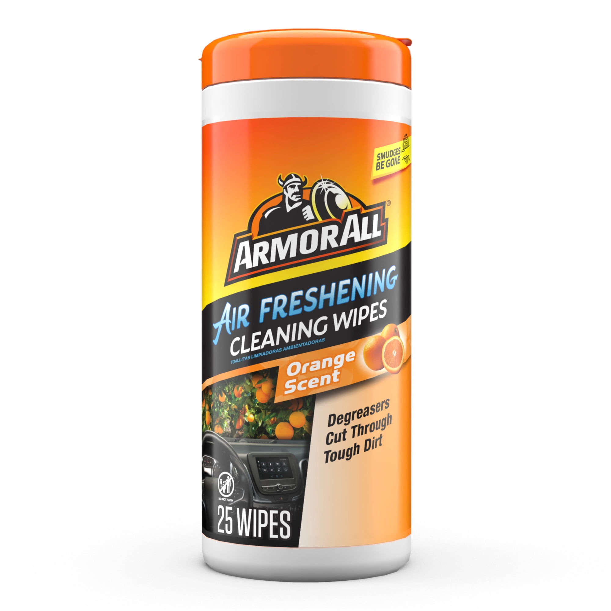Armor All Interior Car Cleaning Wipes in Orange Scent, 25 Count