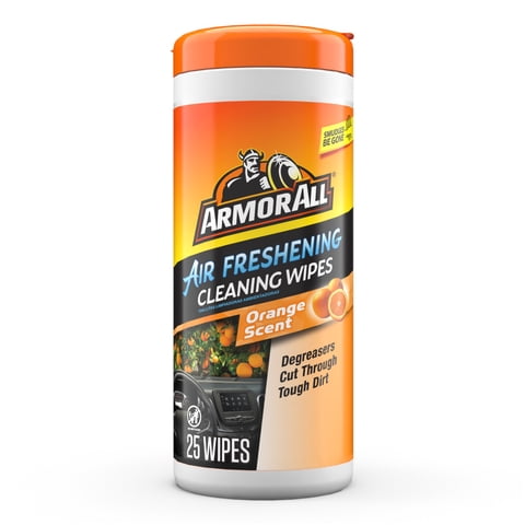 Armor All Interior Car Cleaning Wipes in Orange Scent, 25 Count