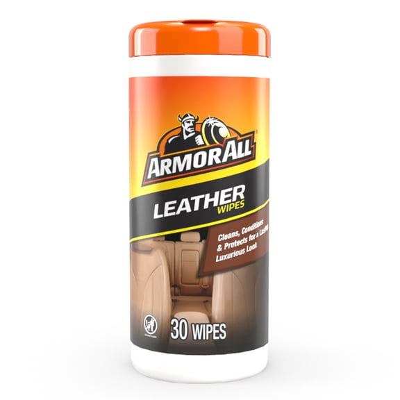 Armor All Leather Care Automotive Wipes, Holiday Stocking Stuffers, 30 Count