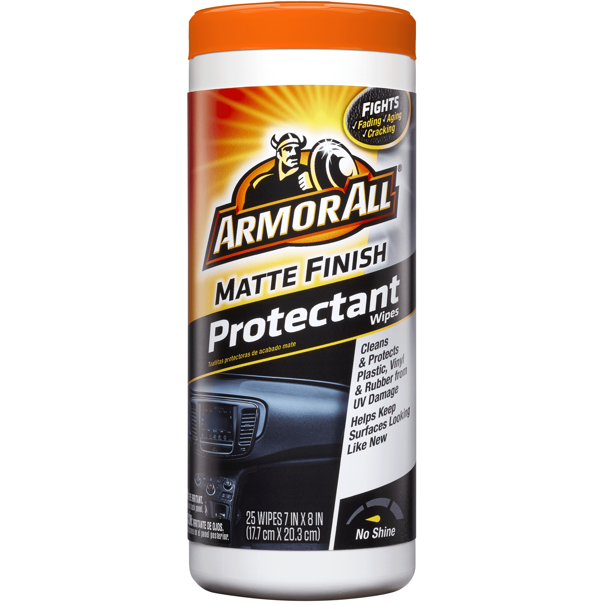 Armor All Matte Finish Protectant Wipes, 25 count, Auto Protectant