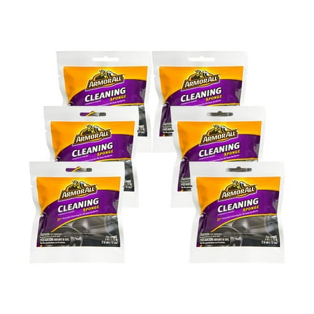 Armor All Multi-Purpose Auto Cleaner Sponge, for all Your Car Surface (6 Packs)