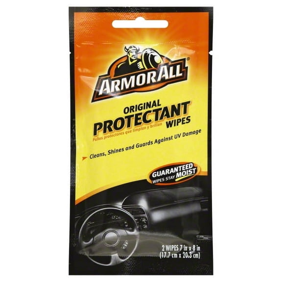 Armor All Original Protectant Wipes, Car Interior, Cleans & Guards, 6 Count, Pack