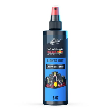 Armor All Podium Series Car Air Freshener Spray (Lights Out Scent), 8 oz Bottle, Long Lasting Perfume Blends Warm Woods and Leather with Notes of Lemon Citrus Verbena and Patchouli