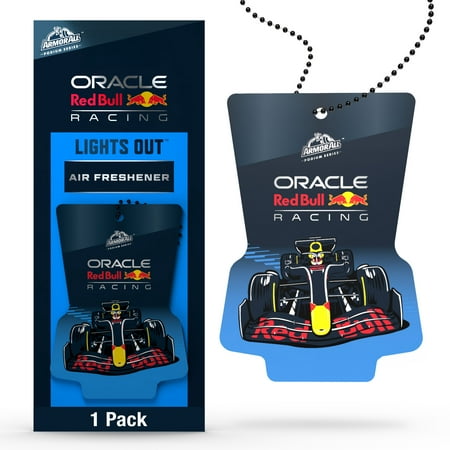 Armor All Podium Series Hanging Car Air Freshener (Lights Out Scent), Logo Car Perfume Blends Warm Woods and Leather with Notes of Lemon Citrus Verbena and Patchouli