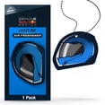 thumbnail image 1 of Armor All Podium Series Hanging Car Air Freshener (Lights Out Scent), Long Lasting Logo Helmet Perfume Blends Warm Woods and Leather with Notes of Lemon Citrus Verbena and Patchouli, 1 of 10