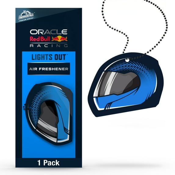 Armor All Podium Series Hanging Car Air Freshener, Logo Helmet, Lights Out Scent