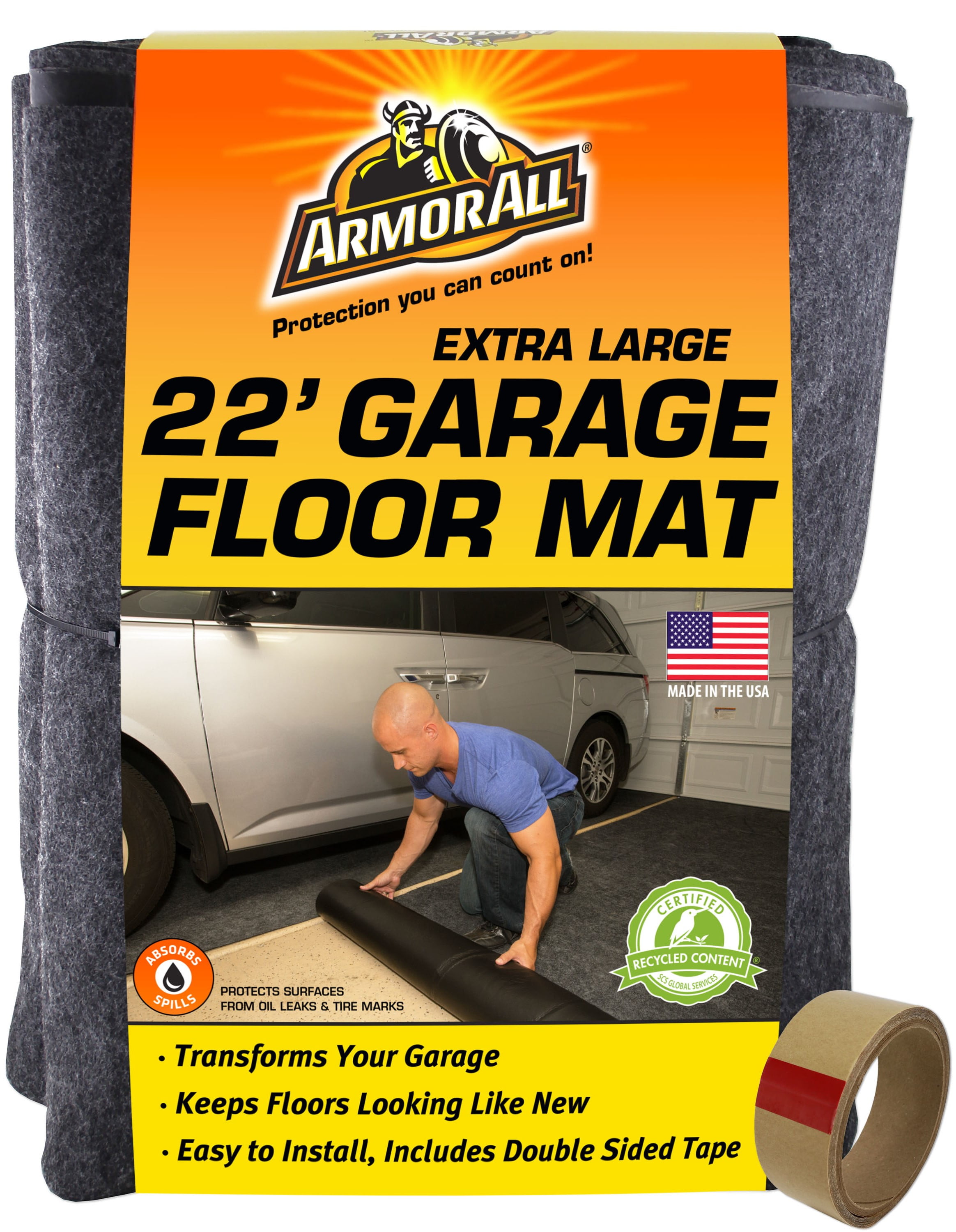 Armor All Charcoal Extra Large Waterproof Garage Floor Mat