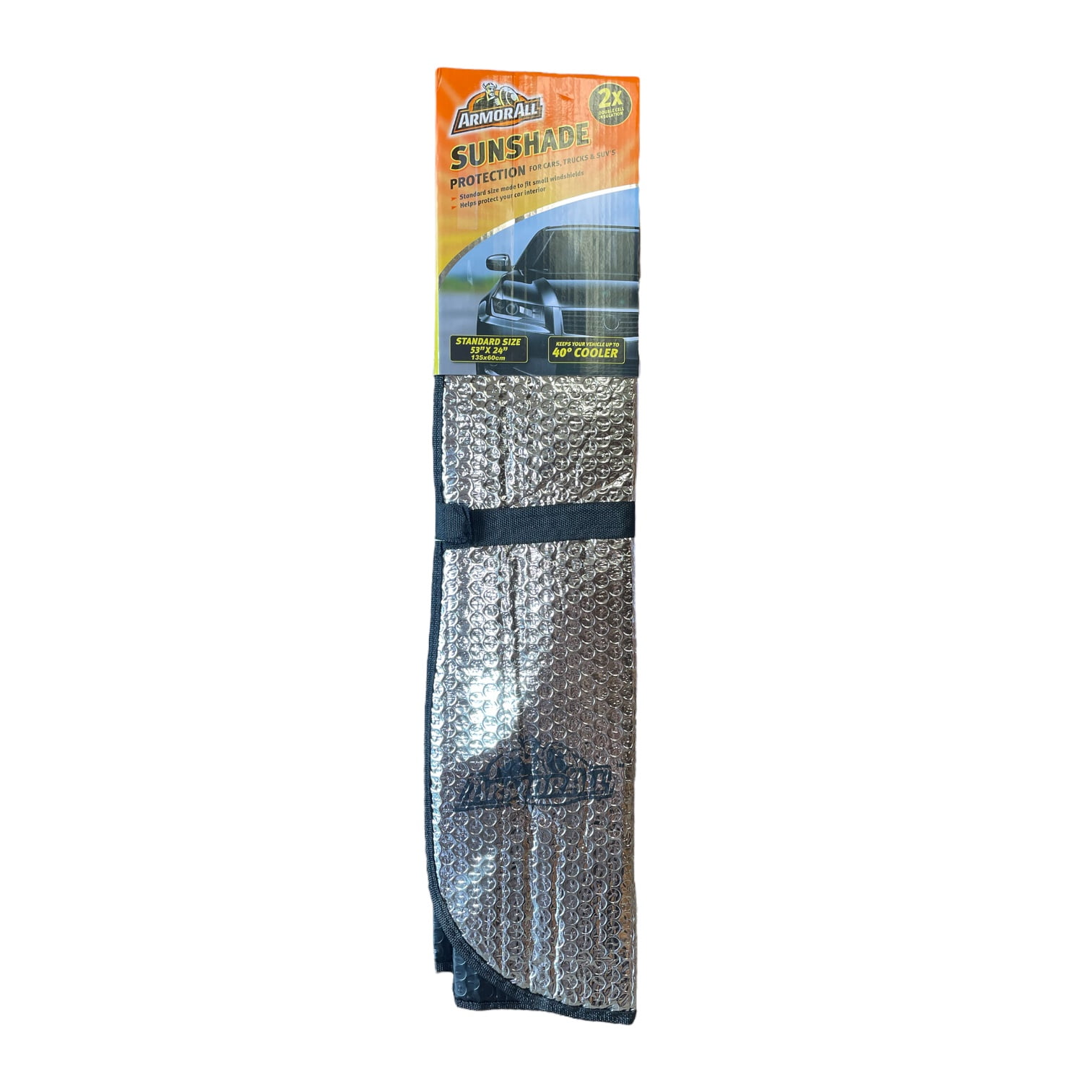 Armor All Standard Sunshade for Cars, Trucks and SUV's, Size 53
