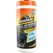 Armor All Total Interior Detailer and Protectant Car Cleaning Wipes, 25 Count Canister