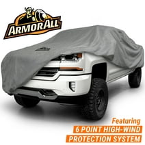 Armor All Truck Cover, Heavy Duty All Weather Protection, Fits Trucks Length up to 249", Grey