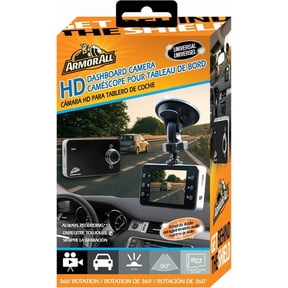 Armor All Universal HD Car Dash Cam, 2.4-Inch Display with Motion Detection and 360-Degree Rotation