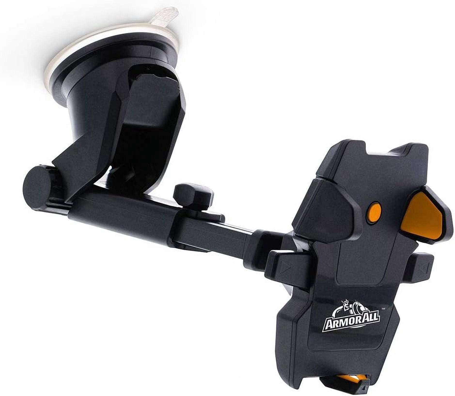 Armor All Car Phone Mount, Dashboard and Windshield Suction Phone Holder with 6-Inch Extendable Arm