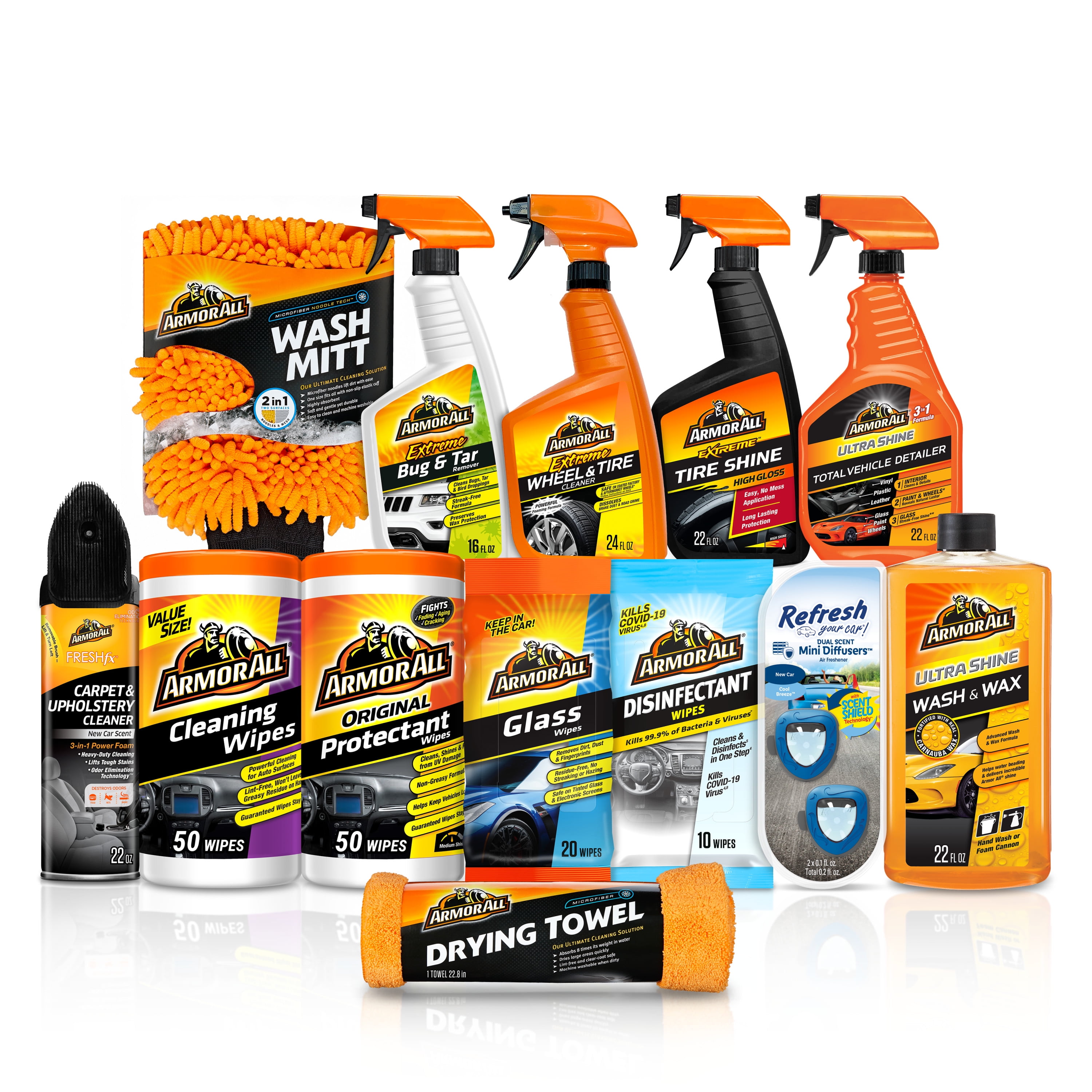 Armor All XL Car Care Cleaning and Wash Kit - 13 Piece Set