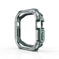 thumbnail image 1 of Armor Bumper Case Designed for Apple Watch Series 10 42mm, Silicone Hard PC Shockproof Drop Protective Durable Case Military Grade Cover For iWatch Series 10 42mm, Green, 1 of 9