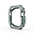 thumbnail image 1 of Armor Bumper Case Designed for Apple Watch Series 10 46mm, Silicone Hard PC Shockproof Drop Protective Durable Case Military Grade Cover For iWatch Series 10 46mm, Green, 1 of 9