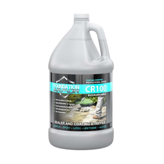 Armor CR100 COATING REMOVER & STRIPPER FOR ACRYLIC, PAINT, EPOXY, AND URETHANE COATINGS (1 GAL)