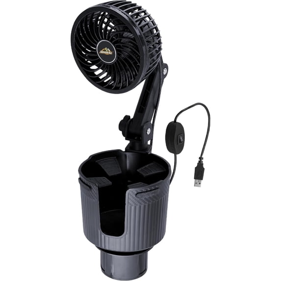 Armor All Car Fan Cupholder, 2-in-1 XL Cupholder and Mini 2-Speed ...