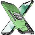thumbnail image 1 of Armor Case for Samsung Galaxy S22 Plus/S22+ 6.6 inch, [12ft Drop Protection] Shockproof Phone Case Cover with Metal Ring Stand Kickstand [Support Magnetic Car Mount] for S22+ 5G, Grass Green, 1 of 14