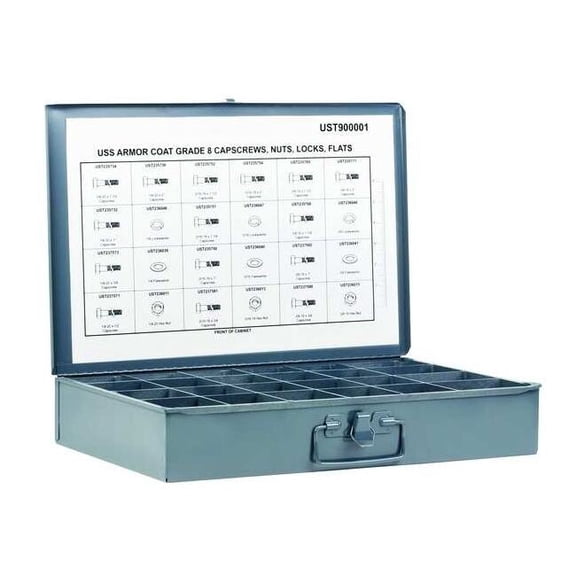 Armor Coat HexHeadCap Screw Asrtmnt,No ofPieces 738 UST900001