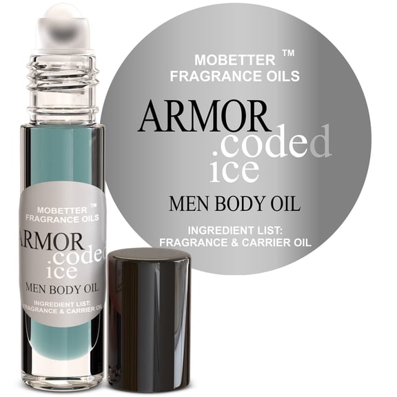 Armor Coded Ice Cologne Fragrance Body Oil for Men by Mobetter Fragrance Oils