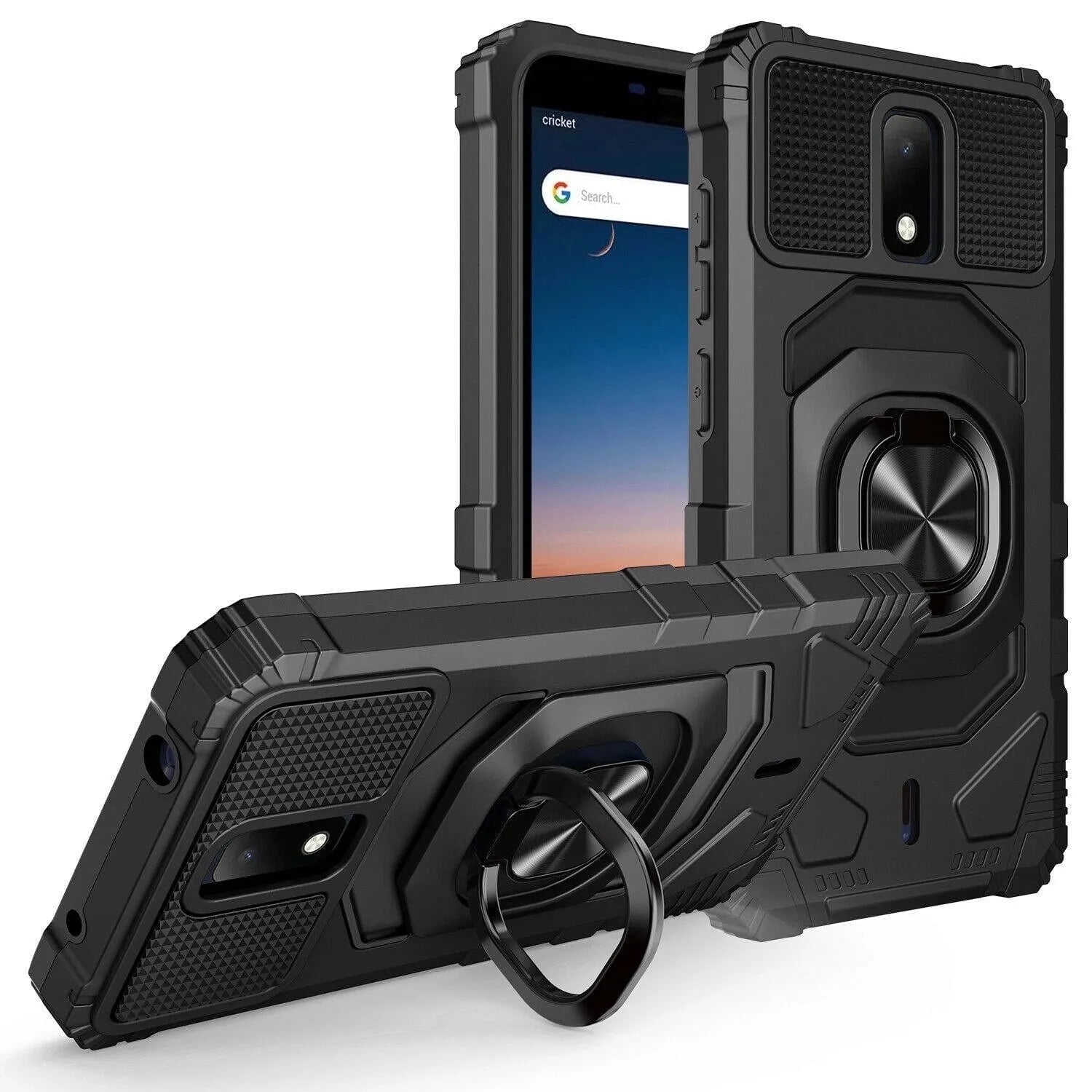 Rome Tech Heavy Duty Armor Kickstand Case for Cricket Debut 4G (2021 ...