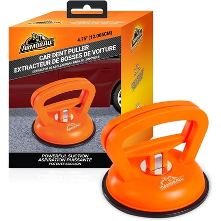 Armor All Dent Puller, Ultra-Powerful 55 Lb. Car Dent Puller, 4.5” inch Suction Cup Paintless Dent Repair Puller, Ultra Heavy-Duty Car Dent Repair & Removal Tool, Screen, Glass, Tiles, Objects Moving