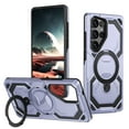thumbnail image 1 of Armor Designed for Samsung Galaxy S23 Ultra Magnetic Case, Rugged Shockproof, with 360 Rotate Ring Kickstand, Hard Anti-Drop Heavy Duty Protection Hybrid Phone Cover for Galaxy S23 Ultra, Lightpurple, 1 of 7