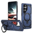thumbnail image 1 of Armor Designed for Samsung Galaxy S23 Ultra Magnetic Case, Rugged Shockproof, with 360 Rotate Ring Kickstand, Hard Anti-Drop Heavy Duty Protection Hybrid Phone Cover for Galaxy S23 Ultra, Blue, 1 of 6
