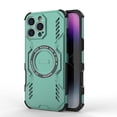 thumbnail image 1 of Armor Designed for iPhone 16 Pro Case, Built-in Magnet Compatible with MagSafe Charging Slim Lightweight Shockproof Dropproof Rugged Protective Phone Cover for iPhone 16 Pro, Green, 1 of 10